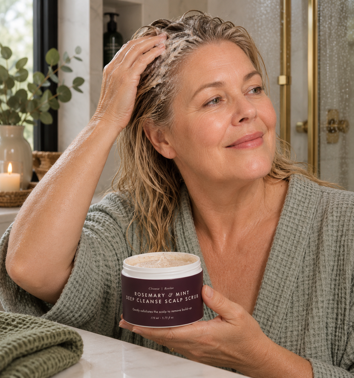 Deep Cleanse Scalp Scrub, Rosemary & Mint