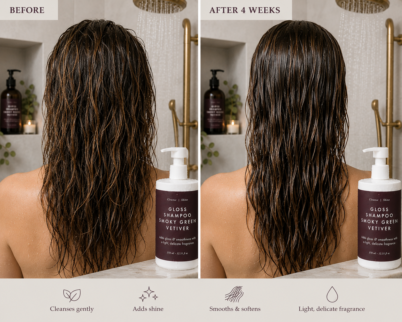 Gloss Shampoo, Smoky Green Vetiver