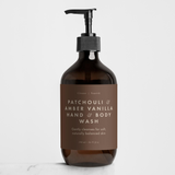 Hand & Body Wash, Patchouli & Amber Vanilla