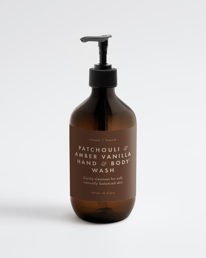 Hand & Body Wash, Patchouli & Amber Vanilla