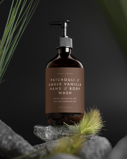 Hand & Body Wash, Patchouli & Amber Vanilla