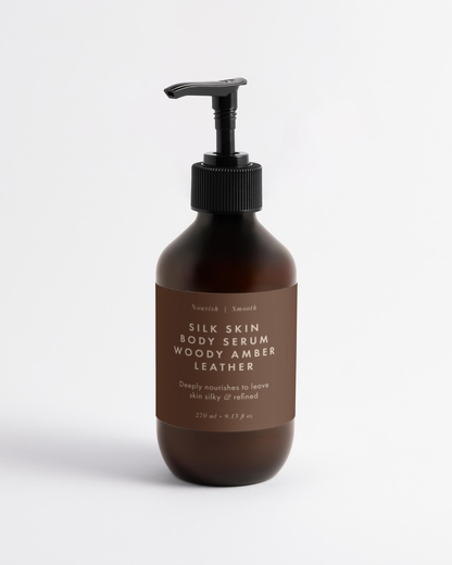 Silk Skin Body Serum, Woody Amber & Leather