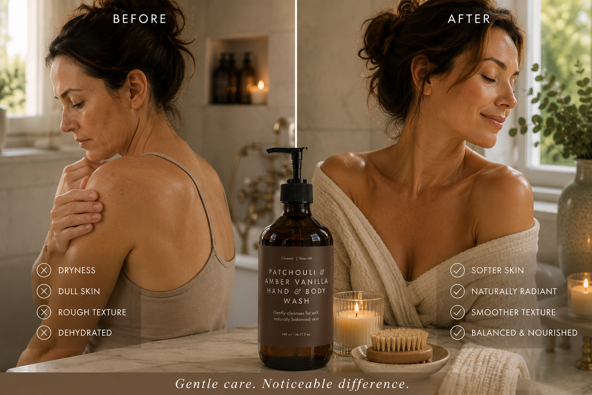 Hand & Body Wash, Patchouli & Amber Vanilla