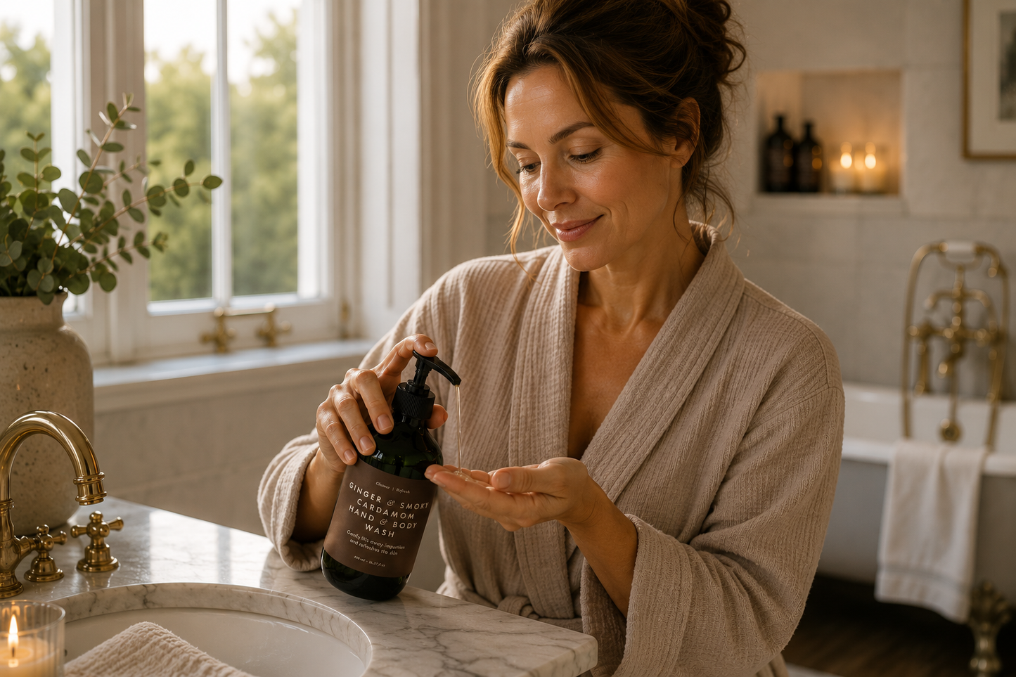 Hand & Body Wash, Ginger & Smoky Cardamom