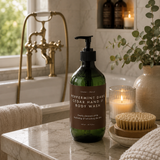 Hand & Body Wash, Peppermint & Dark Cedar