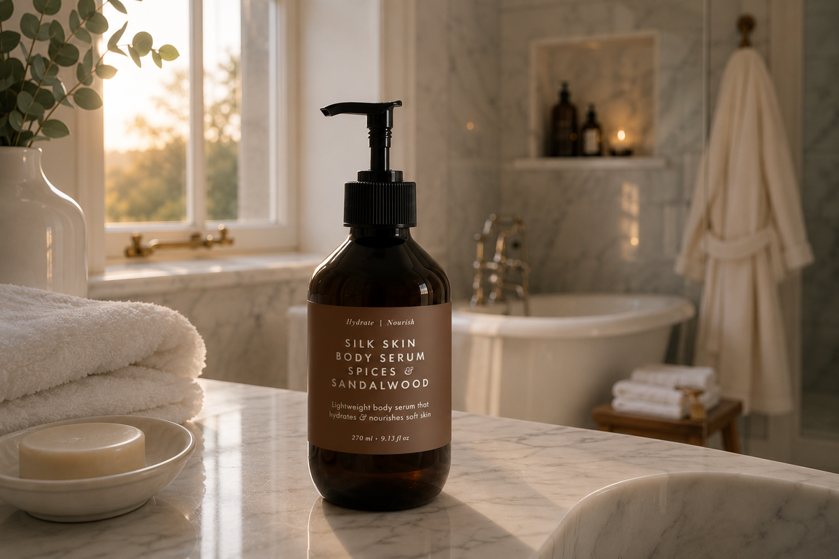 Silk Skin Body Serum, Spices & Sandalwood